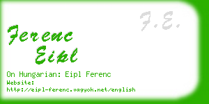 ferenc eipl business card